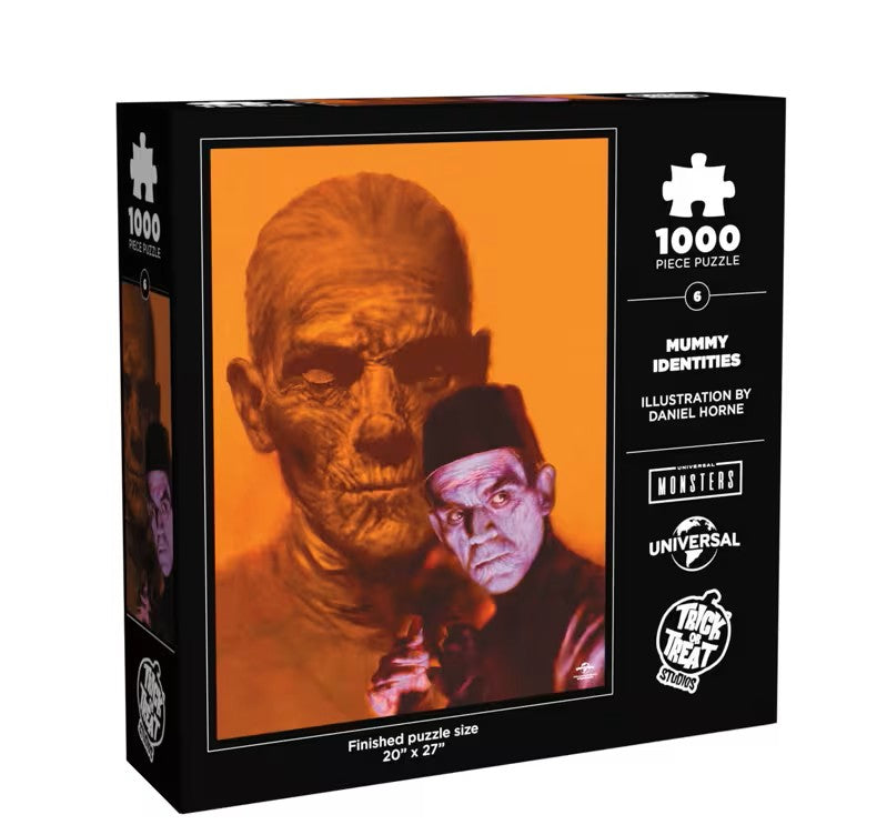 20" x27" Universal Studios Classic Monsters The Mummy™ Identities 1000 Piece Jigsaw Puzzle