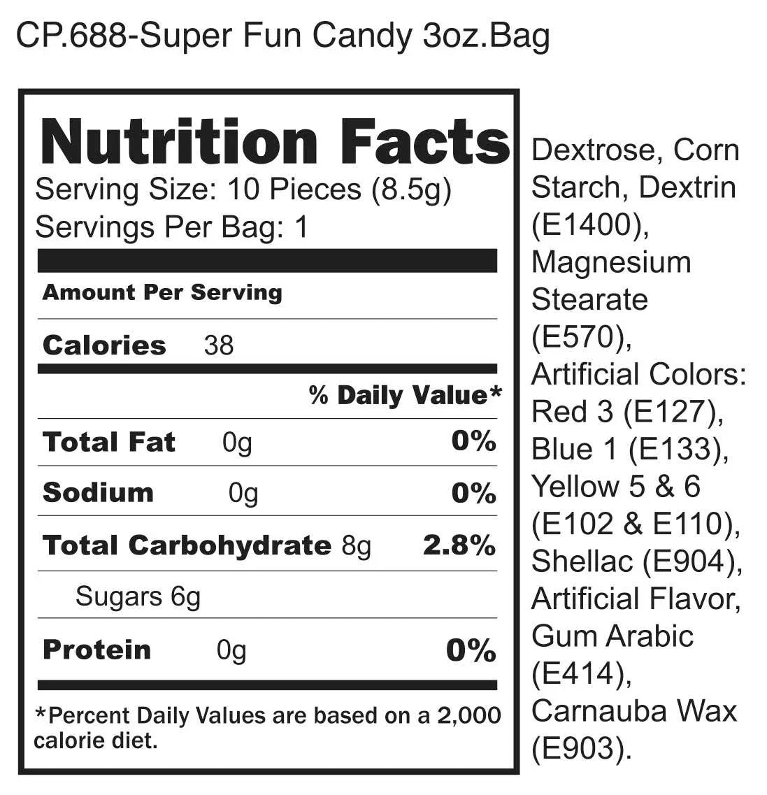 Super Fun P**** Candy - 3oz Bag - McCabe's Costumes