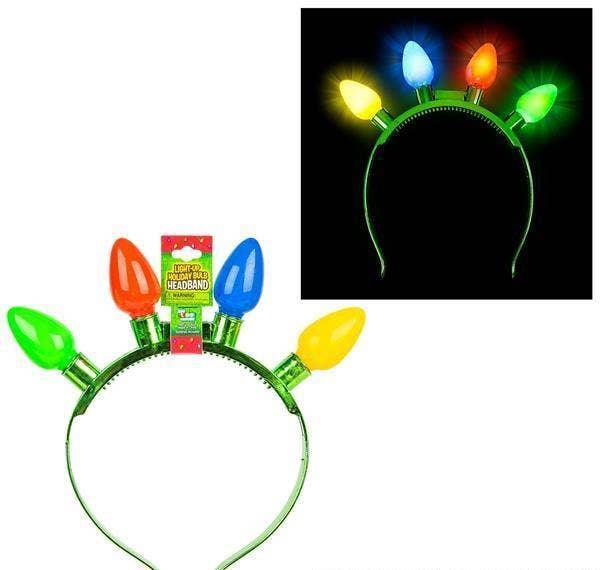 8"Light-up Christmas bulb headband - McCabe's Costumes