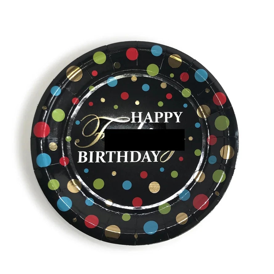 Happy F****** Birthday Plates - McCabe's Costumes