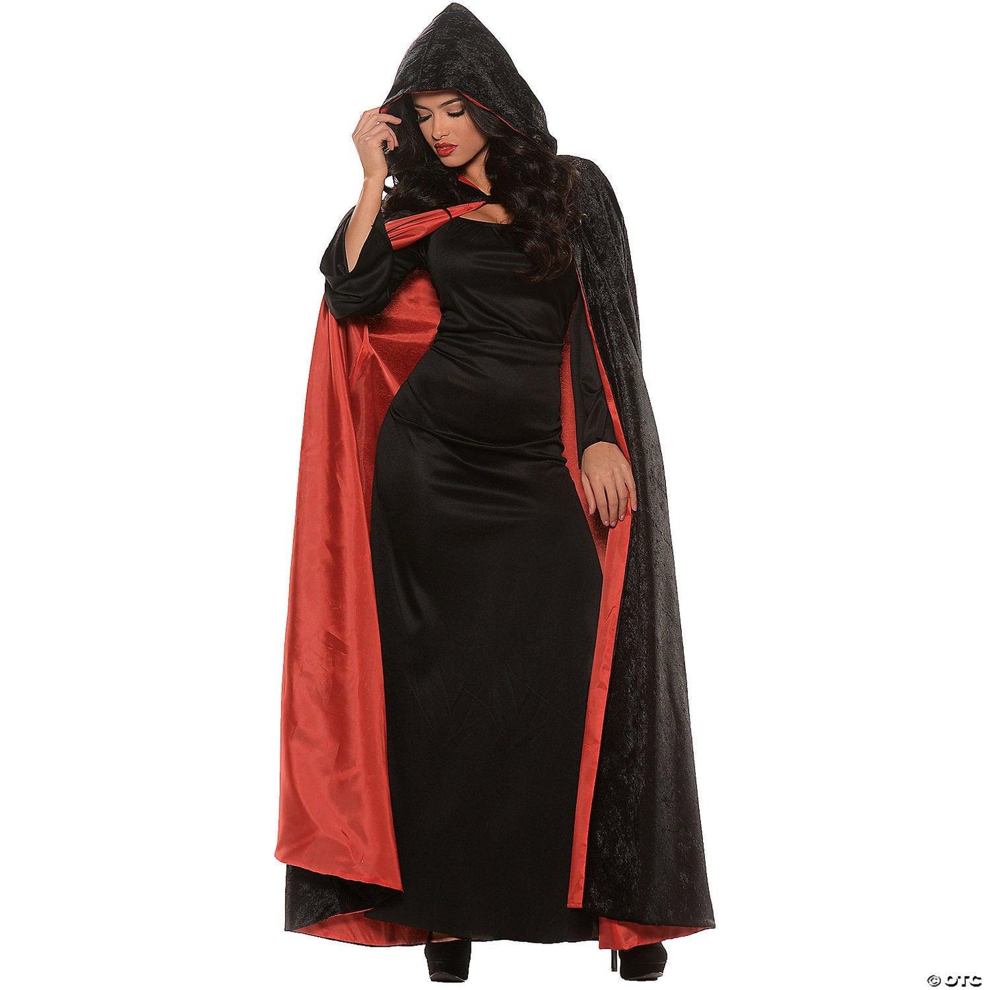 Adult Hooded Velvet Cape - McCabe's Costumes