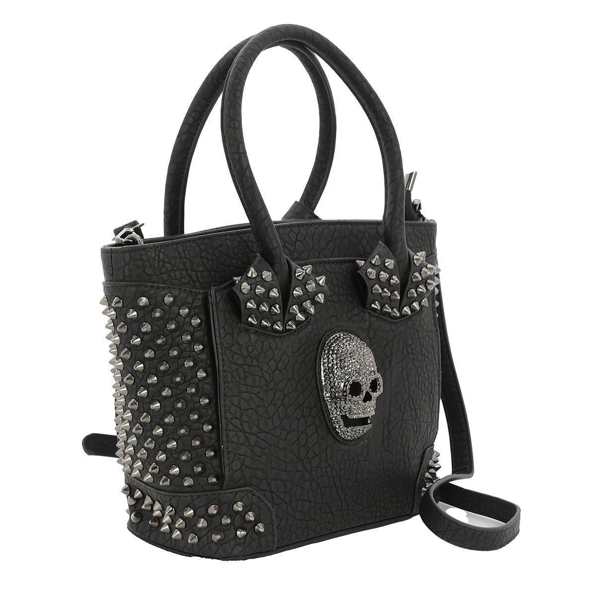 Metal Skull Small Handheld Bag - McCabe's Costumes