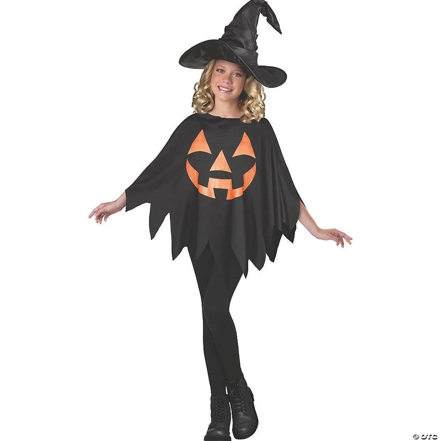 Child Jack O Lantern Poncho - McCabe's Costumes