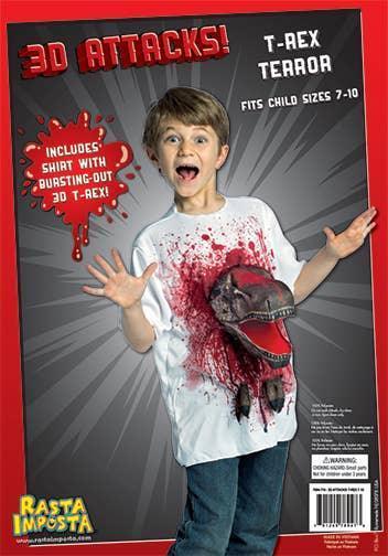 Exploding T-Rex Costume Shirt, Boys 7/10 - McCabe's Costumes