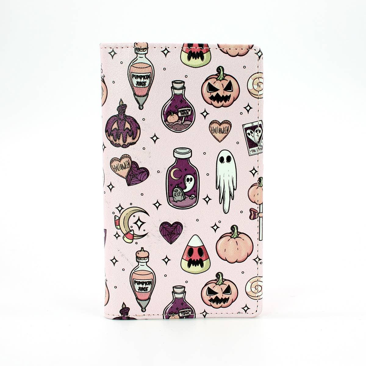 Halloween Collage Wallet in Vinyl. Halloween Wallet - McCabe's Costumes