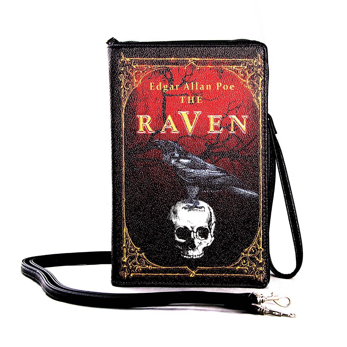 The Raven Vintage Book Clutch Bag in Vinyl - McCabe's Costumes