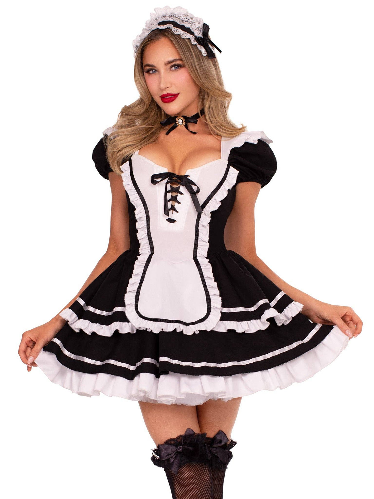 French Maid to Flirt Costume: Black/White