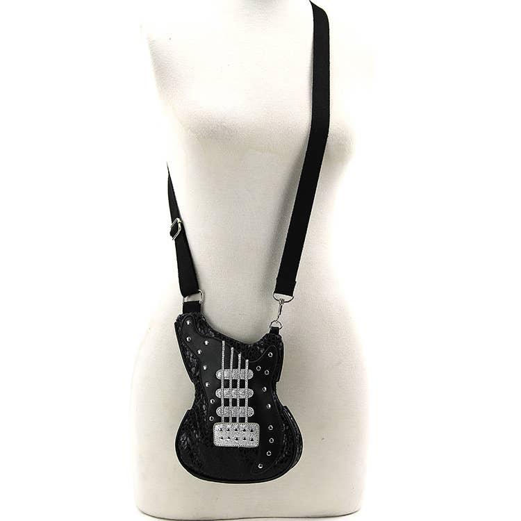 Guitar Crossbody Bag in Vinyl