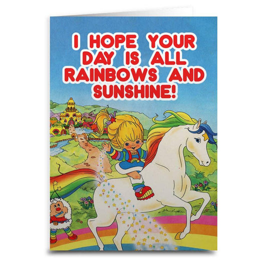 Hope Your Day Is All Rainbows Greeting Card: Card & Envelope Only - McCabe's Costumes