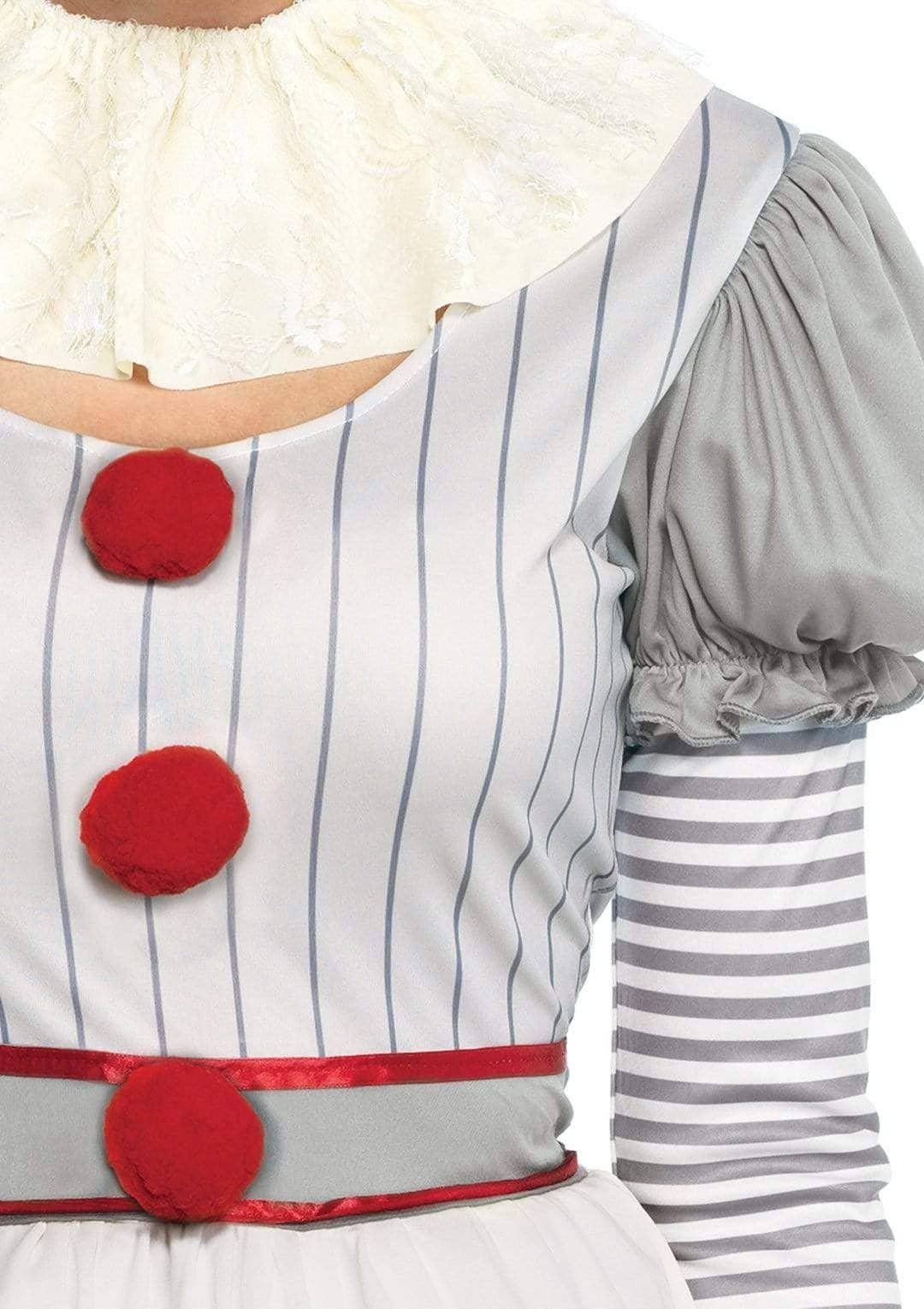 Creepy Clown Costume: Multicolor