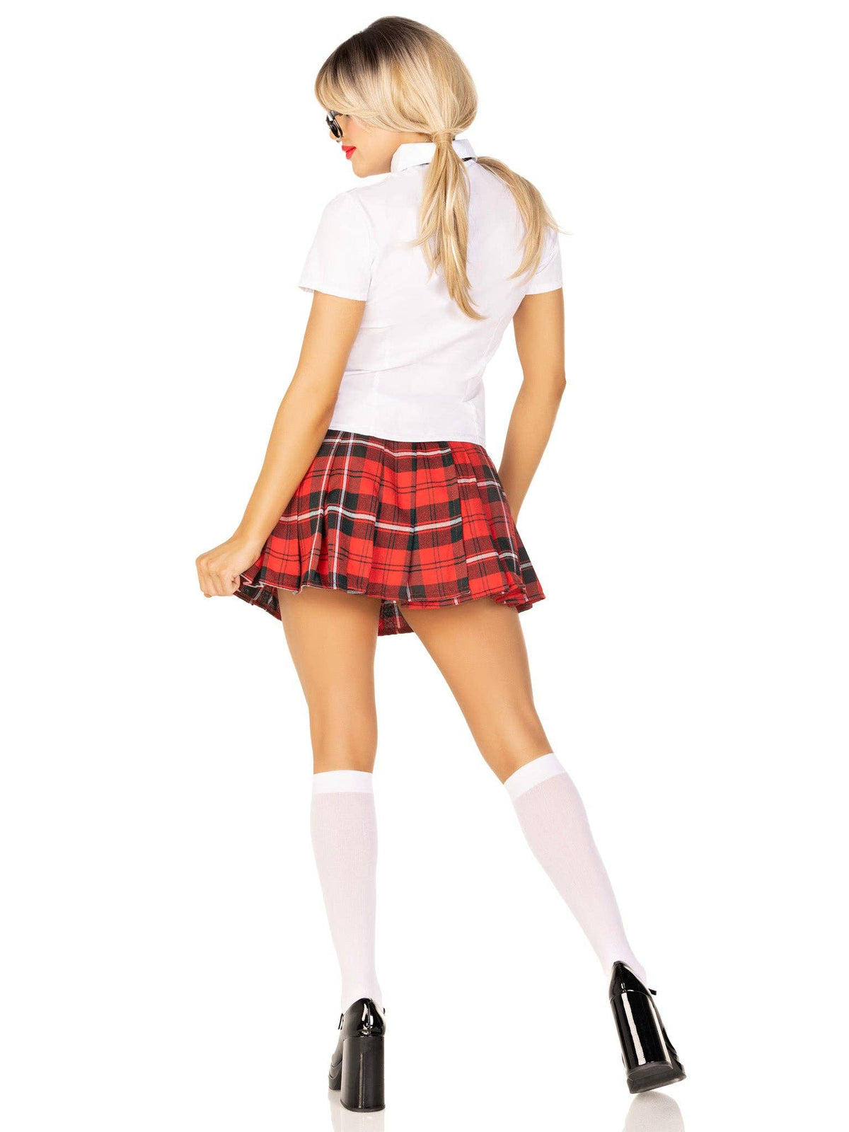 Private School Sweetie Costume: White/Red