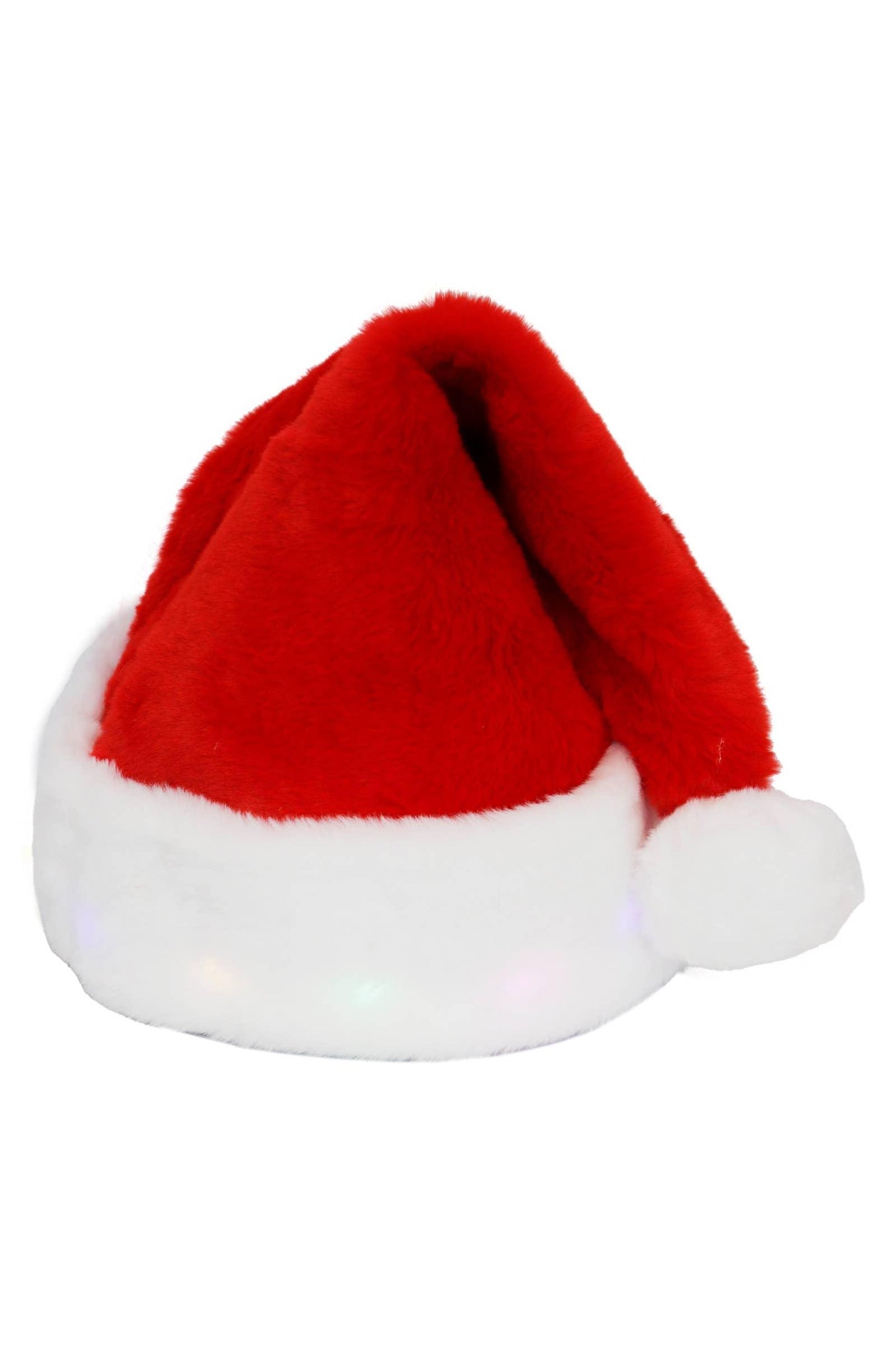 Classic LED Light-Up Thick Christmas Santa Hat