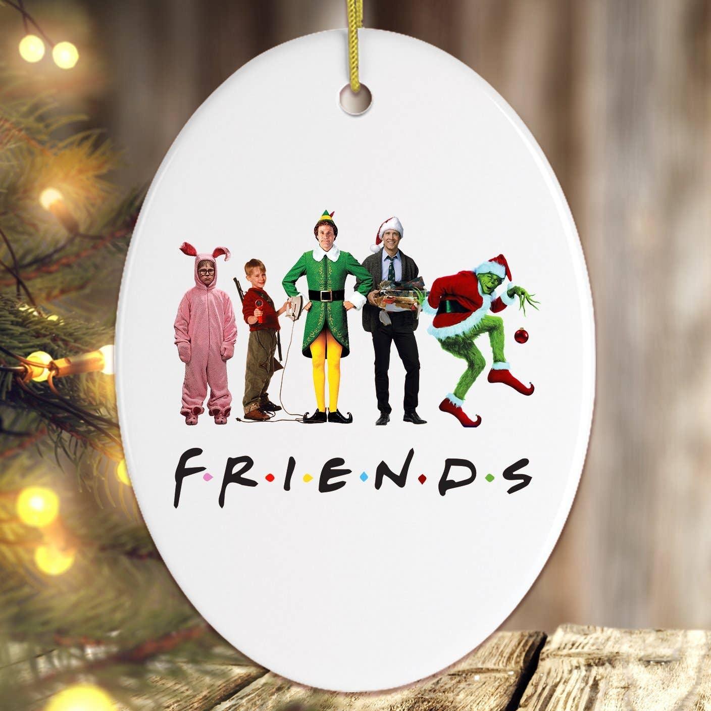 Christmas Movie Characters Friends Ornament: Circle - McCabe's Costumes