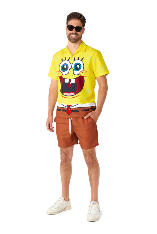 Adult SpongeBob™ Shirt & Shirt Set (Costume)