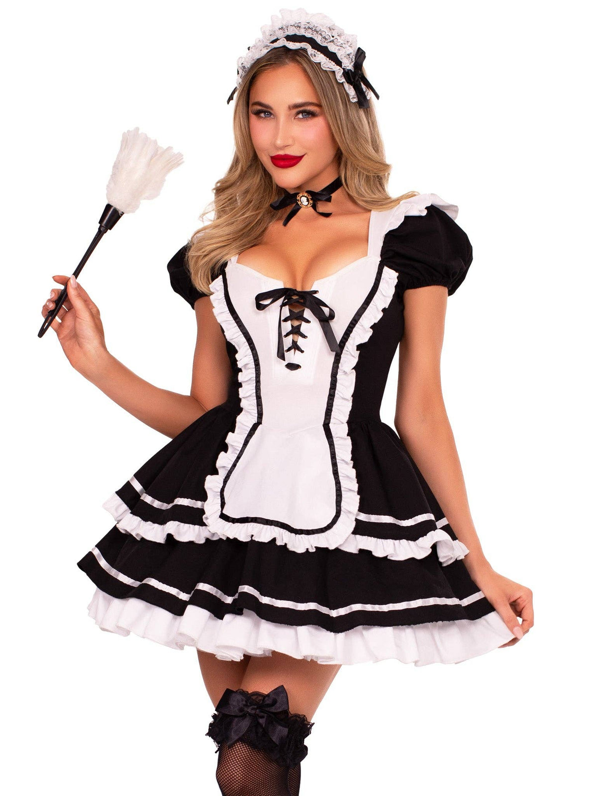 French Maid to Flirt Costume: Black/White