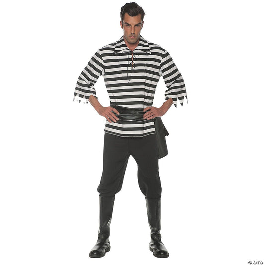 Adult Pirate Costume (black & white) - McCabe's Costumes