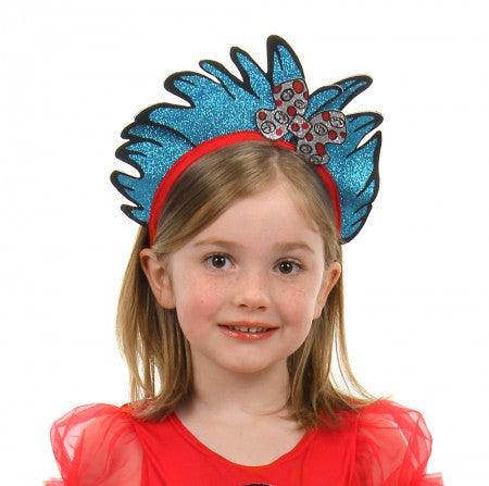 Dr. Seuss Thing 1 and Thing 2 Glitter Headband - McCabe's Costumes