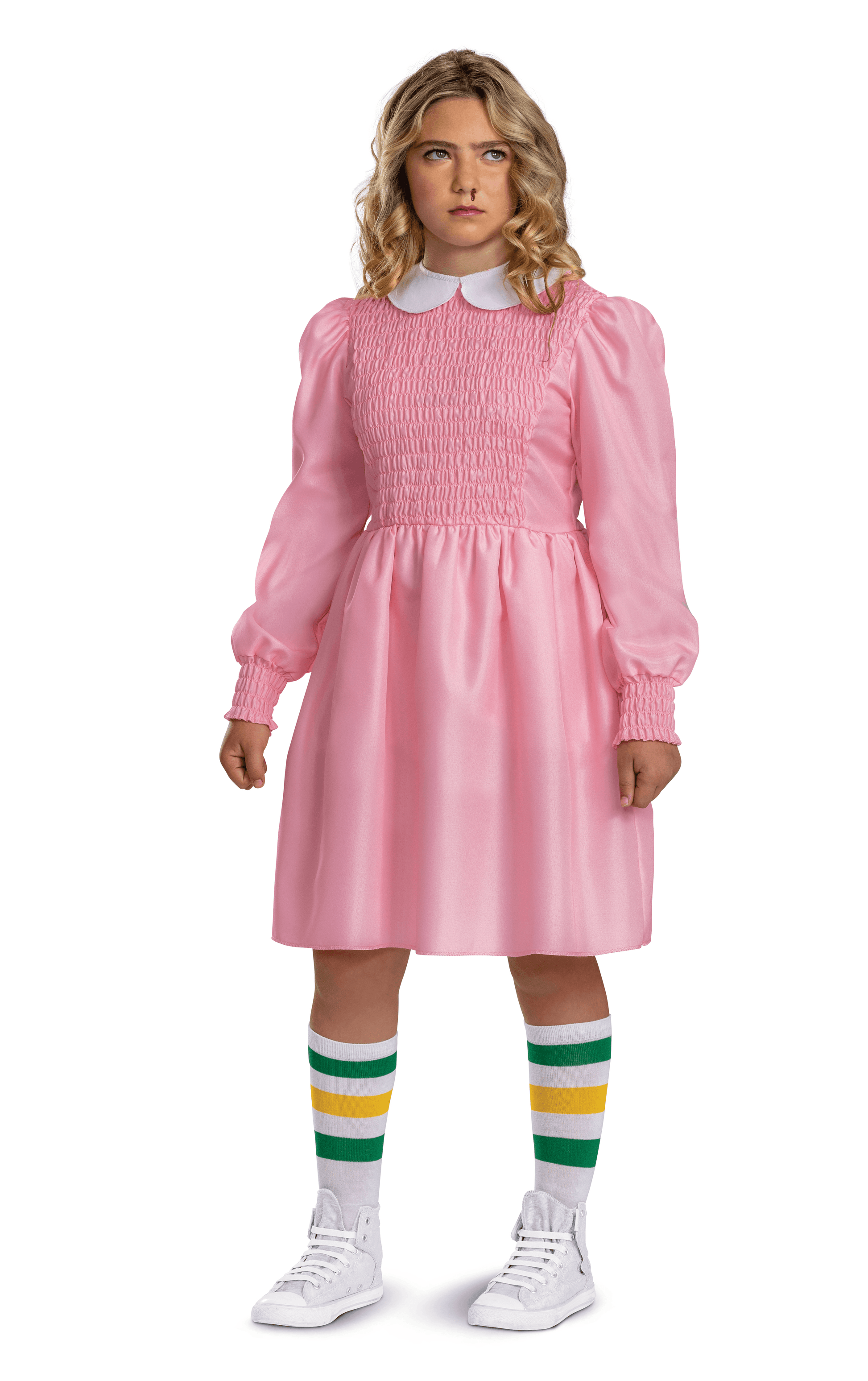 Tween Eleven Classic Pink Dress Costume - Stranger Things - McCabe's Costumes