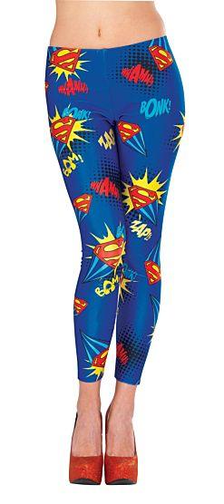 Adult Supergirl Leggings - McCabe's Costumes