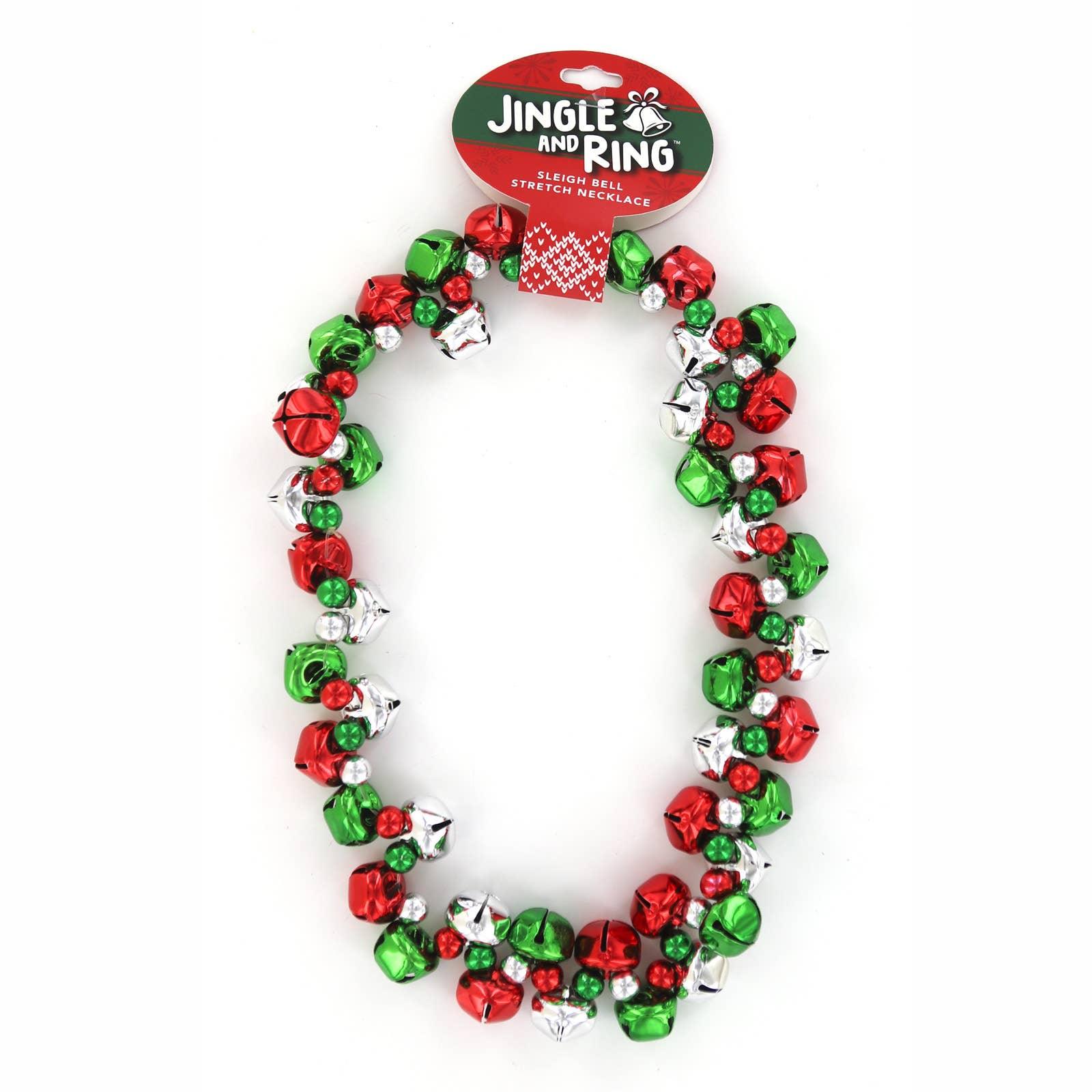 Jingle & Ring Sleigh Bell Stretch Necklace - McCabe's Costumes
