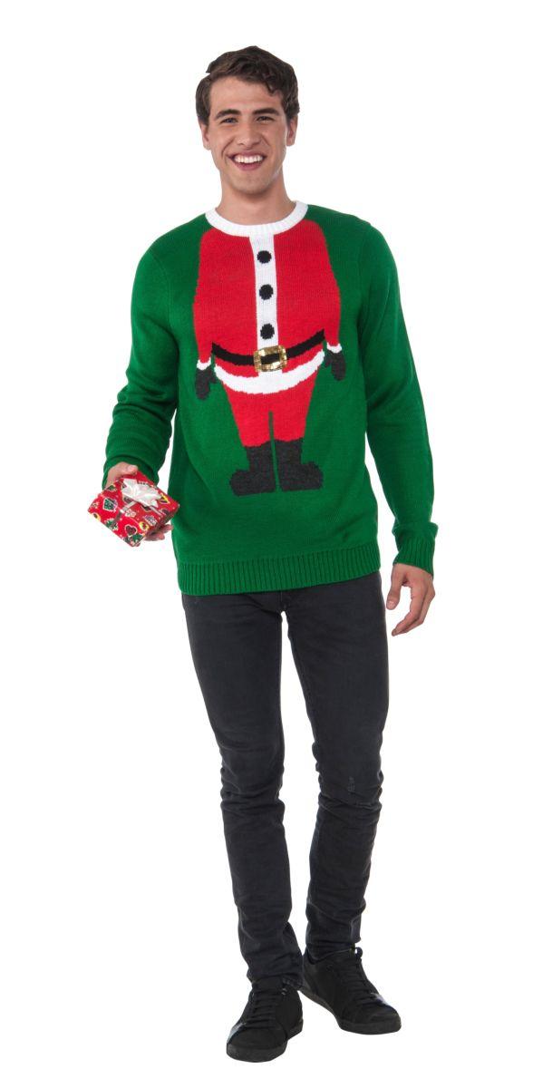 Adult Santa Head Sweater - McCabe's Costumes