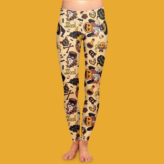 Adult Two Left Feet Hocus Pocus Leggings - McCabe's Costumes