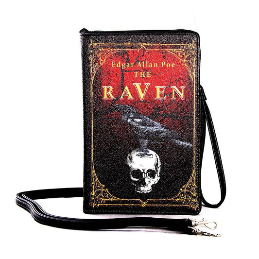 The Raven Vintage Book Clutch Bag in Vinyl - McCabe's Costumes