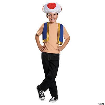 Child Nintendo Super Mario Bros. Toad Costume Kit - McCabe's Costumes