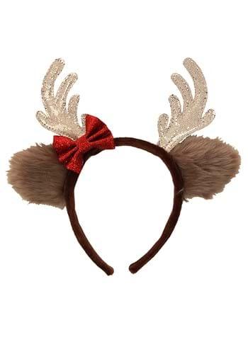 Reindeer Holiday Glitter Headband - McCabe's Costumes