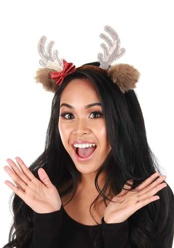 Reindeer Holiday Glitter Headband - McCabe's Costumes