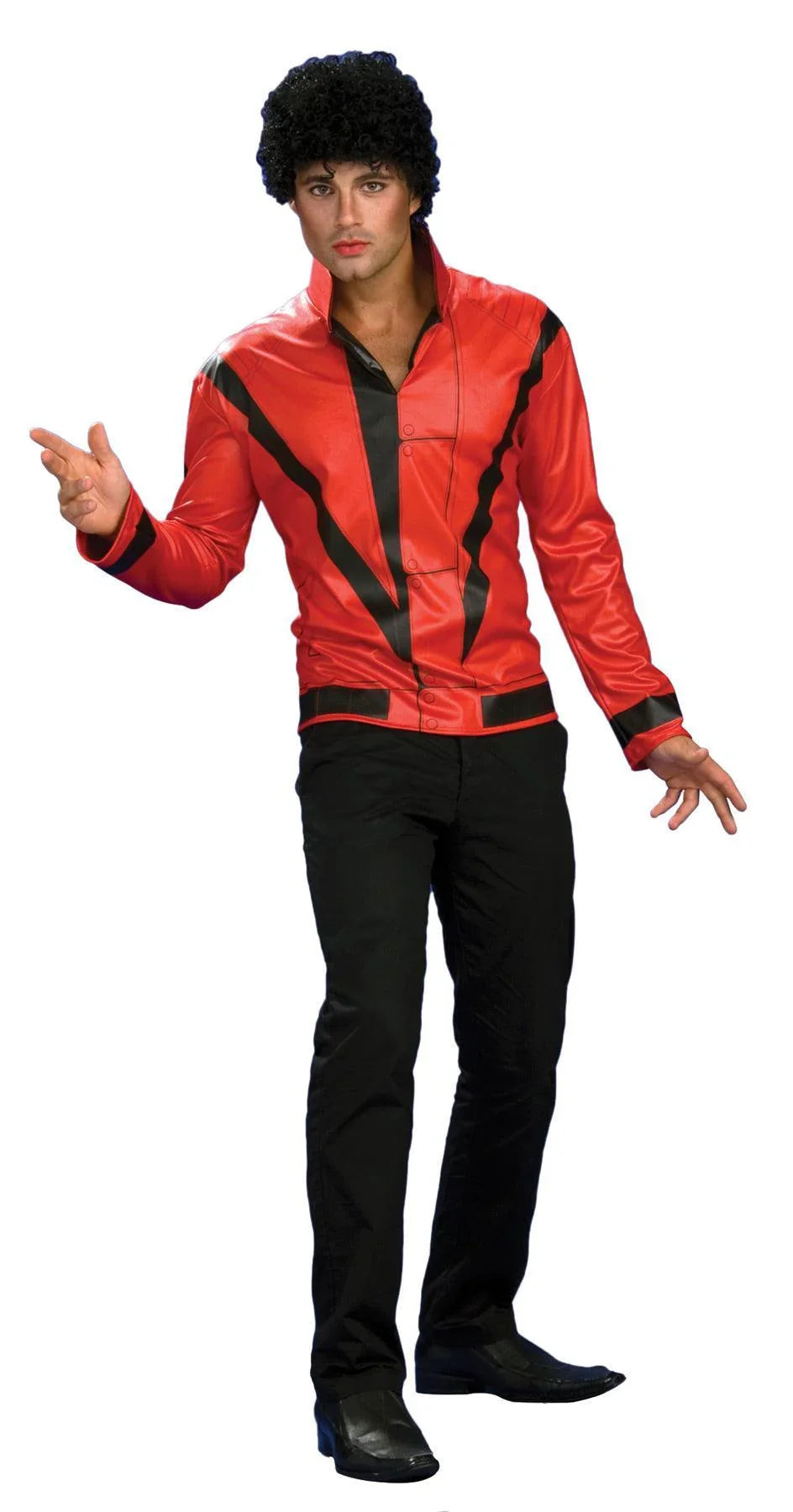 Adult Michael Jackson Red Pull Over Shirt Replica of the Thriller Jacket - McCabe's Costumes